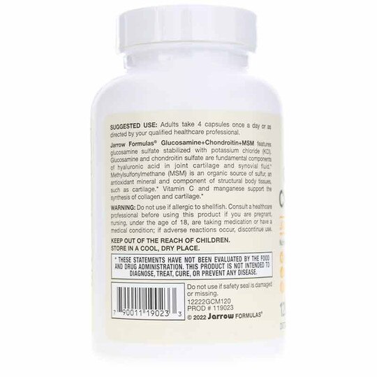 Glucosamine + Chondroitin + MSM, JRF